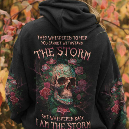 I AM THE STORM SKULL ROSE ALL OVER PRINT - YHDU1704231