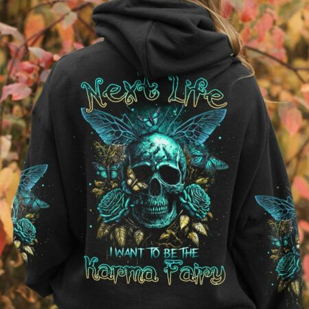 KARMA FAIRY SKULL BUTTERFLY ALL OVER PRINT - TLTR2403234