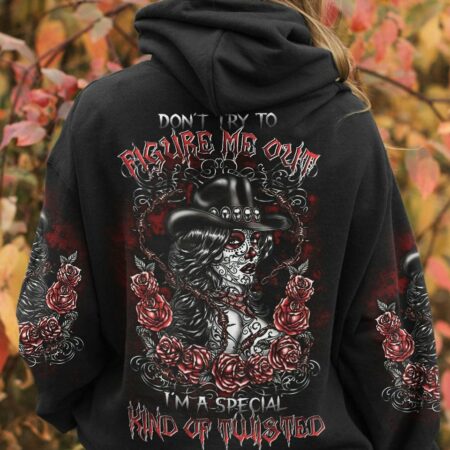 DON'T TRY TO FIGURE ME OUT SUGAR SKULL ALL OVER PRINT - TLTR0404232