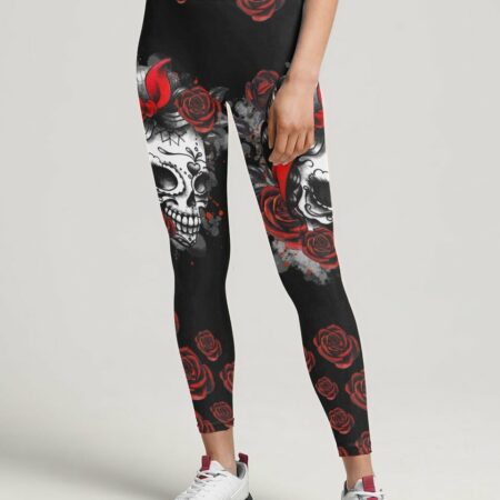 JUST A WOMAN WHO LOVES SKULLS AND HAS TATTOOS ALL OVER PRINT - TLTR0103231