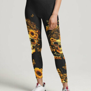 ALWAYS A STRONG WOMAN SKULL SUNFLOWER ALL OVER PRINT - TLTW2004232