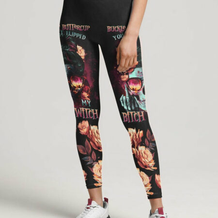 BUCKLE UP BUTTERCUP SKULL ALL OVER PRINT - TLTR1304231