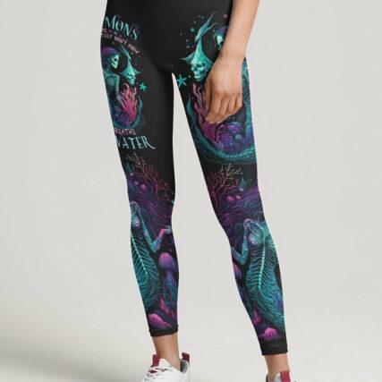 MY DEMONS TRIED TO DROWN ME MERMAID SKELETON ALL OVER PRINT - TLNO2604233