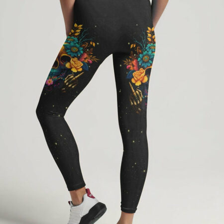 CAN YOU SEE THE F YOU FLOWER SKULL ALL OVER PRINT - TLNT1704233