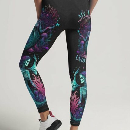 MY DEMONS TRIED TO DROWN ME MERMAID SKELETON ALL OVER PRINT - TLNO2604233