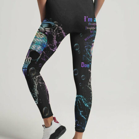 I'M A B DON'T TRY ME MERMAID MESSY BUN ALL OVER PRINT - TLNO1404231