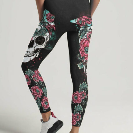 BUCKLE UP BUTTERCUP FLOWER SKULL ALL OVER PRINT - TLTR1804231