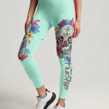 FRESH OUT OF F WATERCOLOR SKULL ALL OVER PRINT - TLTR2103233