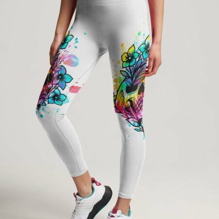 I'VE COME TO A POINT FLOWER SKULL ALL OVER PRINT - YHHN2202234