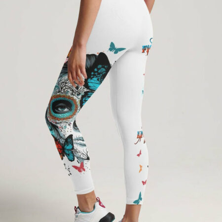 DON'T TRY TO FIGURE ME OUT SUGAR SKULL WITH BUTTERFLY ALL OVER PRINT - TLNZ1704231