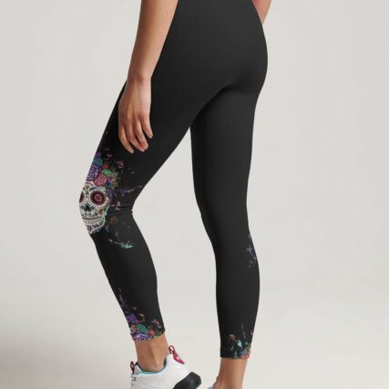 INKED MAMA FLOWER SUGAR SKULL ALL OVER PRINT - TLTW2302233