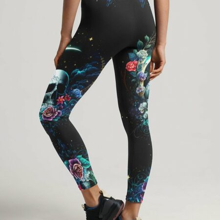 HELLO DARKNESS MY OLD FRIEND CRESCENT MOON SKULL ALL OVER PRINT - TLTW3003235