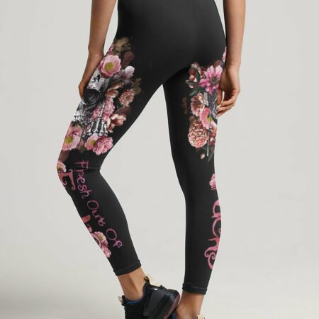 FRESH OUT OF F FLORAL SKULL ALL OVER PRINT - TLTR2102232