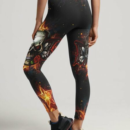 DON'T TRY TO FIGURE ME OUT SKULL BUTTERFLY ALL OVER PRINT - TLTW2303234