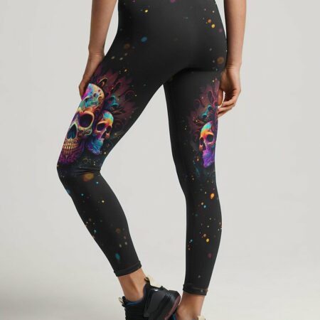 DON'T TRY TO FIGURE ME OUT 3 SKULLS COLORFUL ALL OVER PRINT - TLTW3003232