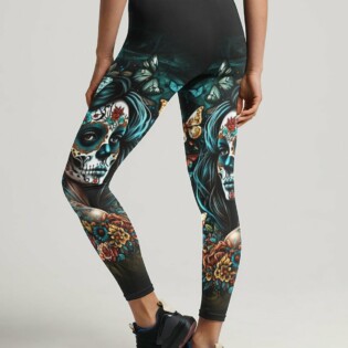 A MOUTH SHE CAN'T CONTROL SUGAR SKULL ALL OVER PRINT - TLTR2803235