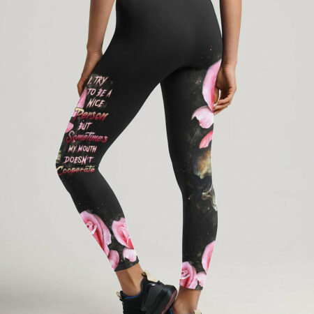 I TRY TO BE A NICE PERSON ROSE SKULL ALL OVER PRINT - TLTW2104232