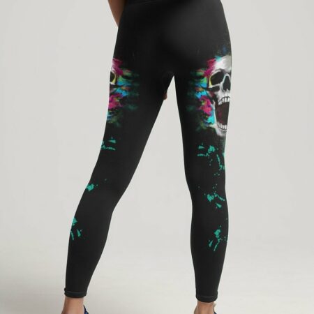 DON'T TRY TO FIGURE ME OUT COLORFUL SKULL ALL OVER PRINT - YHNT2803231