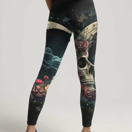 HELLO DARKNESS MY OLD FRIEND CRESCENT MOON SKULL ALL OVER PRINT - TLTR2903233