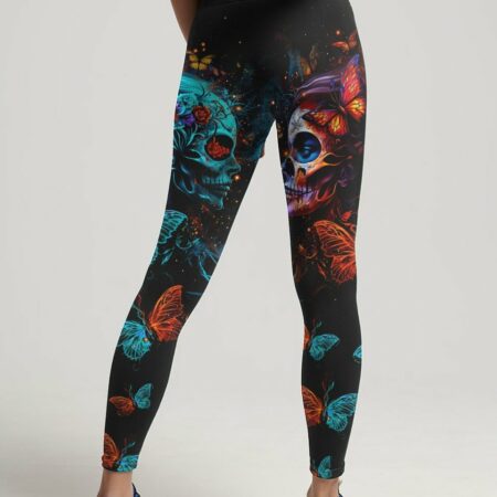 DON'T TRY TO FIGURE ME OUT TWO FACED SKULL ALL OVER PRINT - TLTR0404235