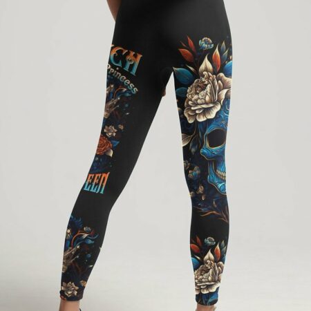 I'M THE F QUEEN FLOWER SKULL ALL OVER PRINT - TLTW2204231