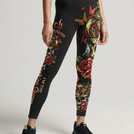 I'M THE F QUEEN DEMON ROSE SKULL ALL OVER PRINT - YHDU1904231