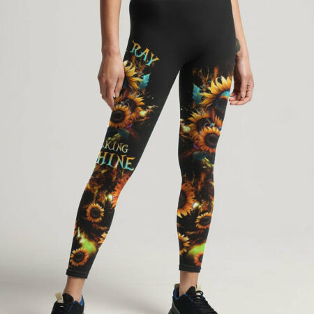 I AM A RAY OF F SUNSHINE SKULL SUNFLOWER ALL OVER PRINT - YHHG1804232