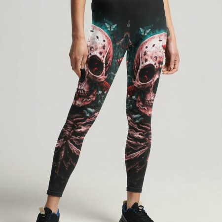 KARMA FAIRY SKULL WITH ROSES ALL OVER PRINT - TLNO2703232