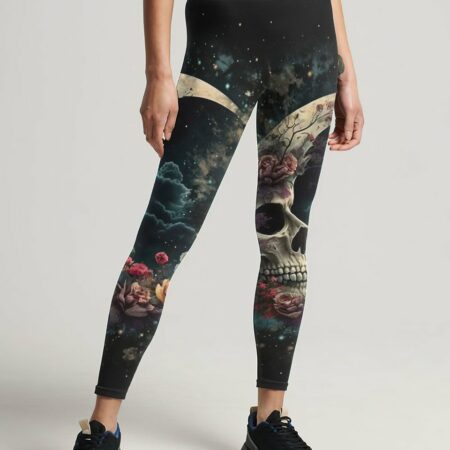 HELLO DARKNESS MY OLD FRIEND CRESCENT MOON SKULL ALL OVER PRINT - TLTR2903233