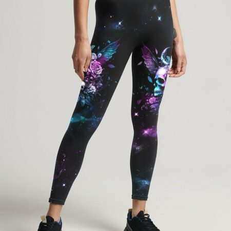 KARMA FAIRY SKULL WINGS ROSES ALL OVER PRINT - TLNZ2702234