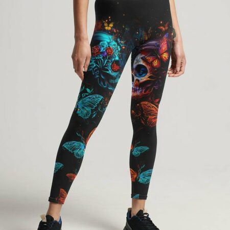 DON'T TRY TO FIGURE ME OUT TWO FACED SKULL ALL OVER PRINT - TLTR0404235