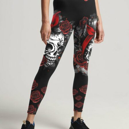 INKED MAMA TATOOED SKULL ALL OVER PRINT - TLTR2202234