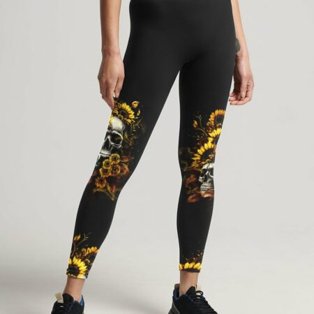 I AM A SWEET GIRL BUT IF YOU PISS ME OFF SUNFLOWER SKULL ALL OVER PRINT - TLTW0703235