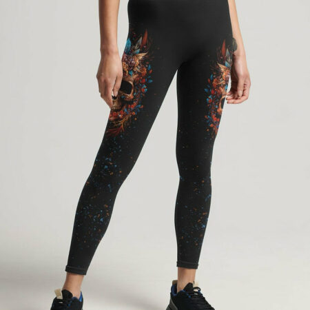 CALL ME A B ONE MORE TIME FLOWER SKULL ALL OVER PRINT - TLNT1704231
