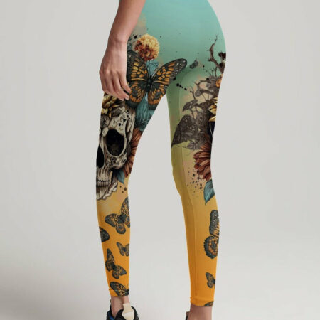 I HAVE THREE SIDES VINTAGE FLOWER SKULL ALL OVER PRINT - TLTR1804232