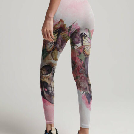 I MAY NOT BE PERFECT WATERCOLOR SKULL FLORAL ALL OVER PRINT - TLTR1204233