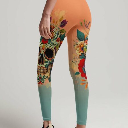 HAVE THE BALLS TO SAY IT SUGAR SKULL FLORAL ALL OVER PRINT - TLTR2504231