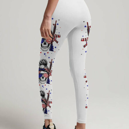 AMERICA LIVE IT LOVE IT OR GET THE HELL OUT SKULL ALL OVER PRINT - YHLN1204232