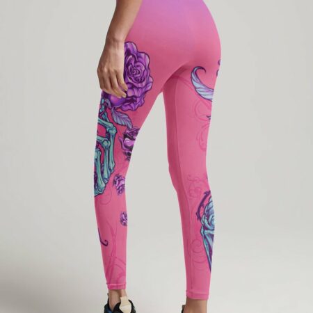 INKED MAMA SKELETON HAND ROSE ALL OVER PRINT - TLTW2503232