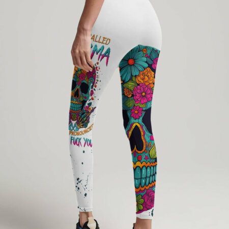 HA HA F YOU FLOWER SKULL ALL OVER PRINT - TLNZ2004233