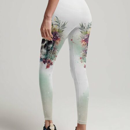 FRESH OUT OF F FLOWER SKULL ALL OVER PRINT - YHDU2403233