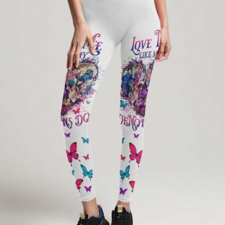 LOVE ME LIKE MY DEMONS DO SKULL ALL OVER PRINT - YHHG2704233