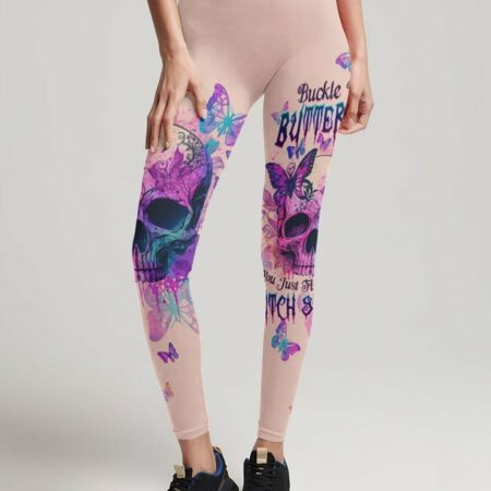 BUCKLE UP BUTTERCUP SKULL ALL OVER PRINT - TLTW2704231