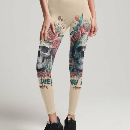 BUT DID YOU DIE MOM LIFE WATERCOLOR SKULL ALL OVER PRINT - TLTR2702233