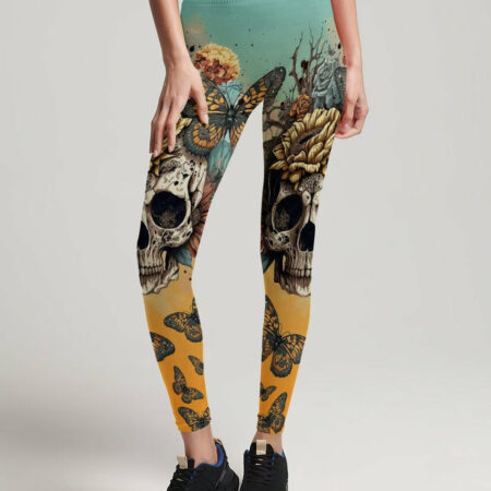 I HAVE THREE SIDES VINTAGE FLOWER SKULL ALL OVER PRINT - TLTR1804232