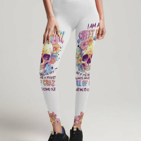 I AM A SWEET GIRL BUT IF YOU PISS ME OFF PASTEL FLOWER SKULL ALL OVER PRINT - TLNZ2104232