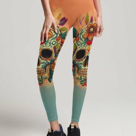 HAVE THE BALLS TO SAY IT SUGAR SKULL FLORAL ALL OVER PRINT - TLTR2504231