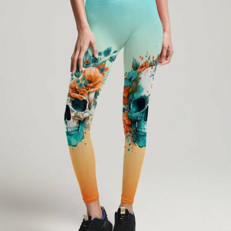 FRESH OUT OF F SKULL FLORALS ALL OVER PRINT - TLTW1104234