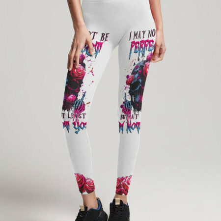 I MAY NOT BE PERFECT SKULL ROSE ALL OVER PRINT - TLNZ1404233