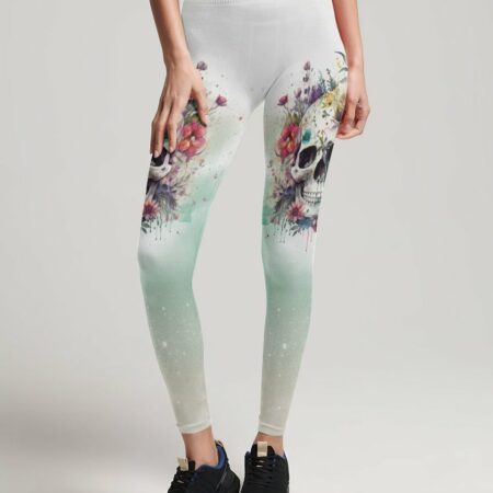 FRESH OUT OF F FLOWER SKULL ALL OVER PRINT - YHDU2403233